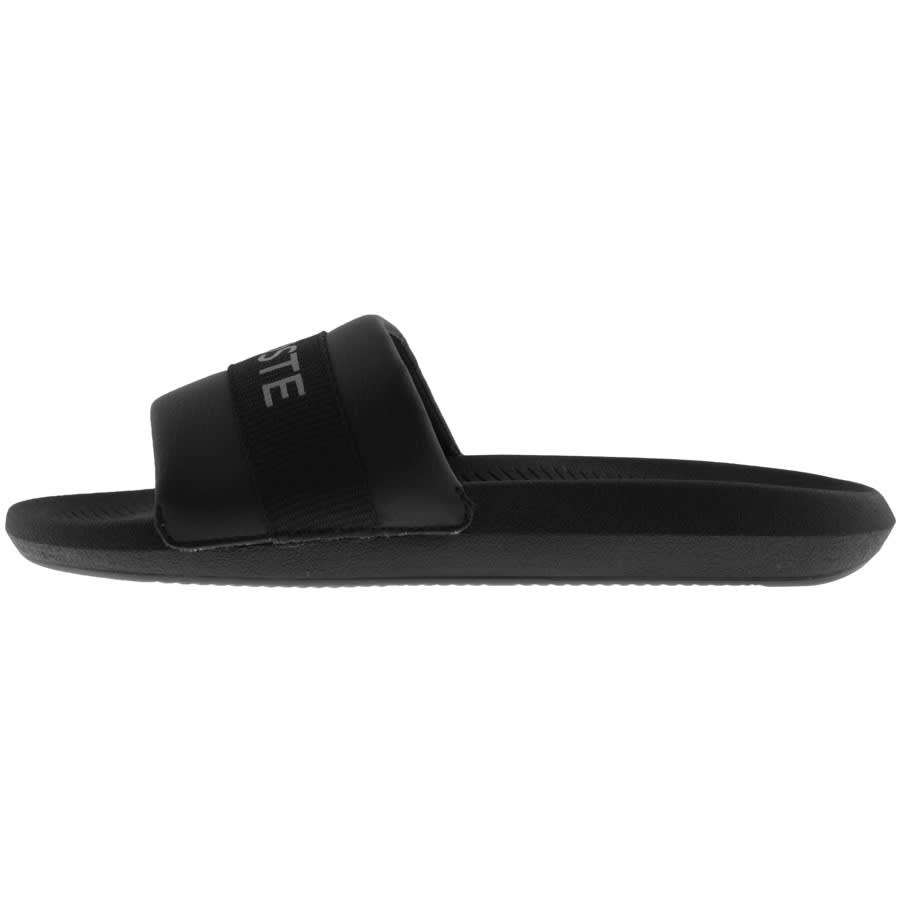 Alternative Image for ProductLacoste Croco Sliders Black2